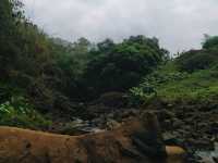Majestic twin waterfall 