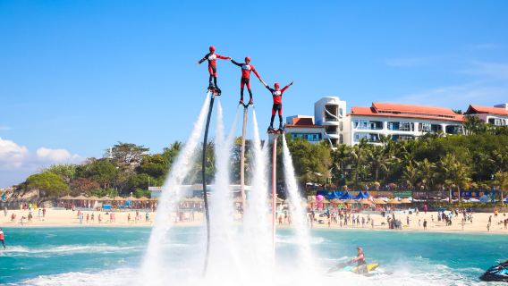 ทัวร์ส่วนตัวหนึ่งวันบนเกาะ Wuzhizhou และบ่อน้ำพุร้อน Nantian