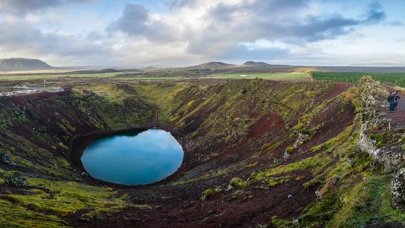 Island Golden Circle Kratersee Boutique Kleingruppen-Tagestour Islandpferd Tomatenfarm Hin- und Rücktransfer