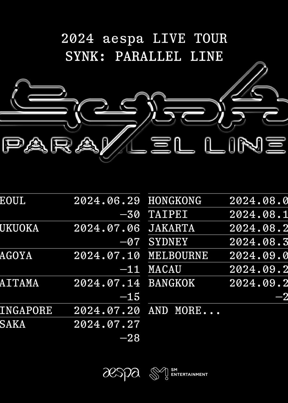 2024 aespa LIVE TOUR - SYNK : Parallel Line - in Saitama | 埼玉市
