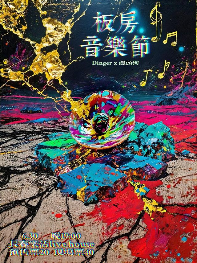 長春 ·  Dinger樂隊 & 饅頭狗樂隊板房音樂節 | 樂活livehouse（長春歐亞商都店）