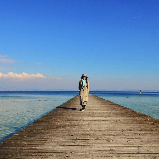 意大利最大的湖泊加爾達湖，很療癒的美景