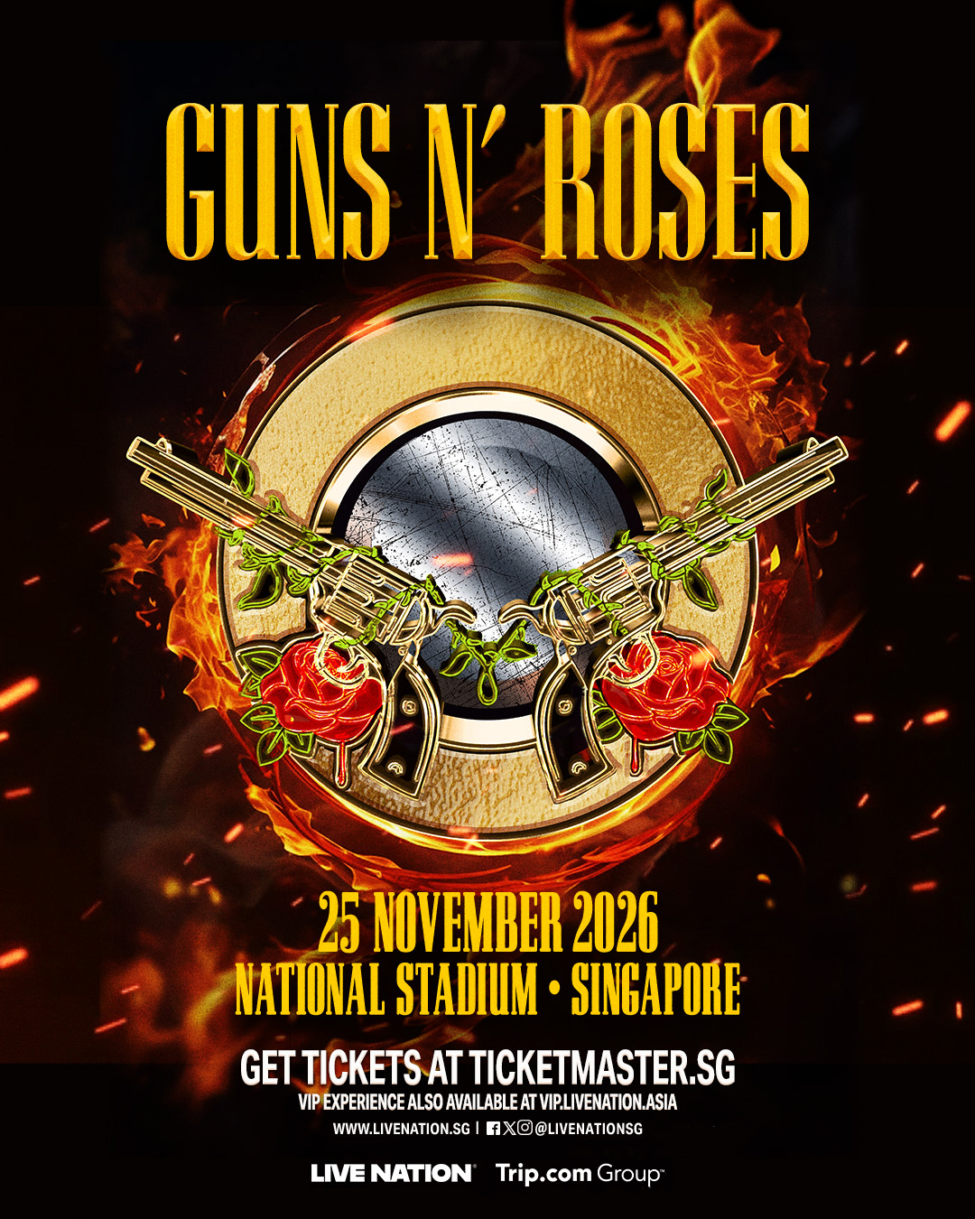 Singapore | Guns N' Roses World Tour 2026 | National Stadium