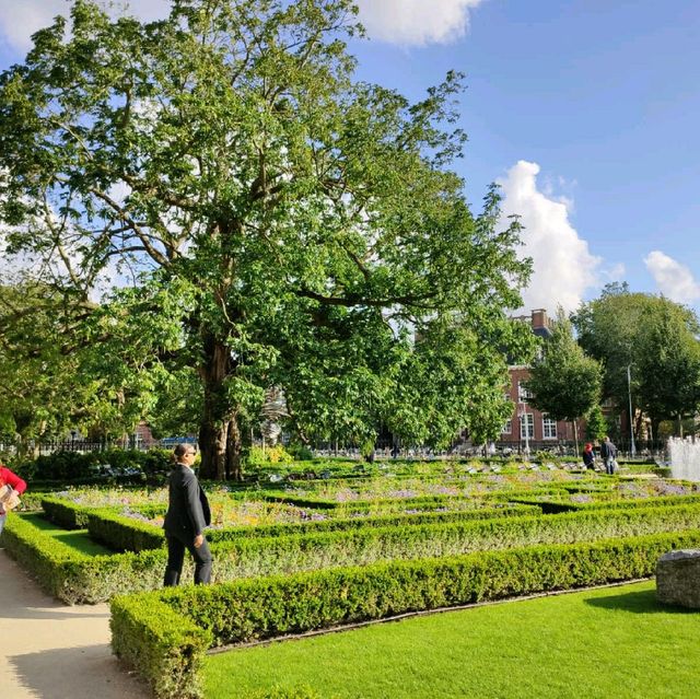 到荷蘭國立博物館看藝術， 一定要看小花園，呢個花園超大嘅