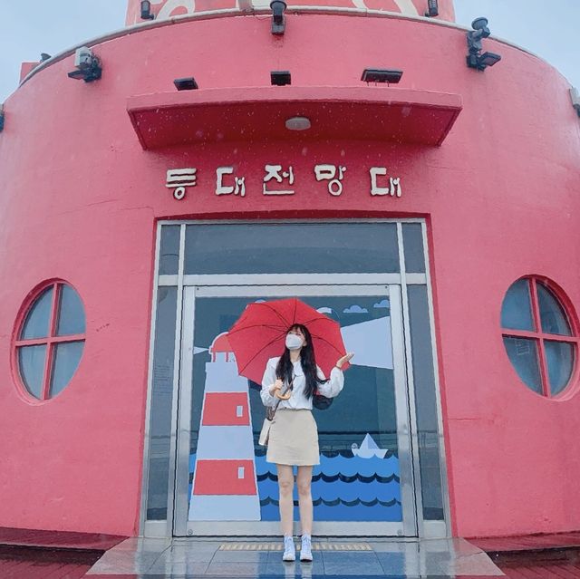 비 와서 더 좋았던, 오이도 빨강등대