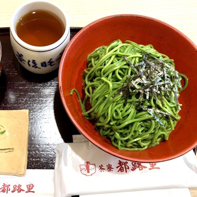 祇園都路里のパフェ&茶蕎麦