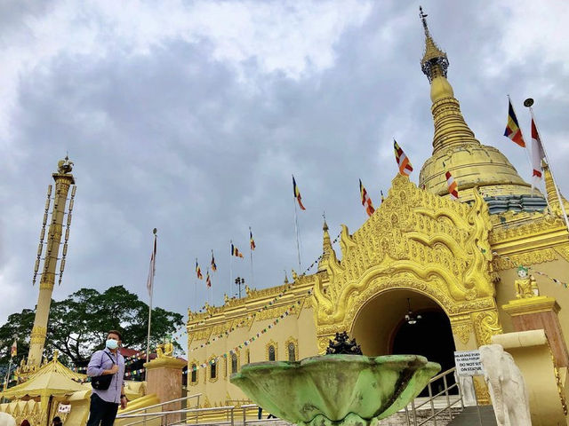 Mini Myanmar pagoda in North Sumatra