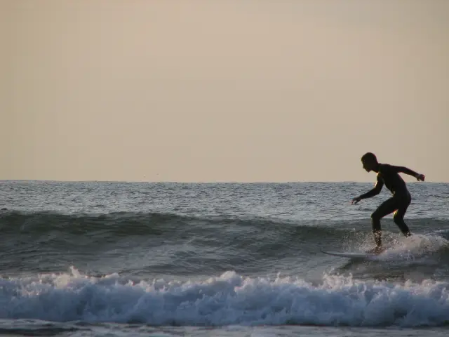 Surfing in Tel Aviv