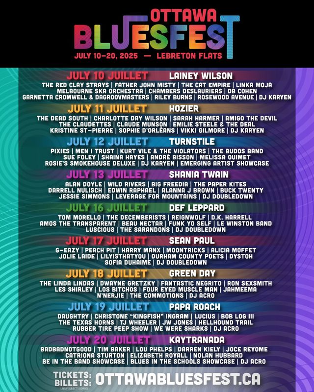 Ottawa Bluesfest 2025 | 르브레턴 플라츠