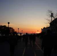 ウラジオストクの夕陽を眺めに。