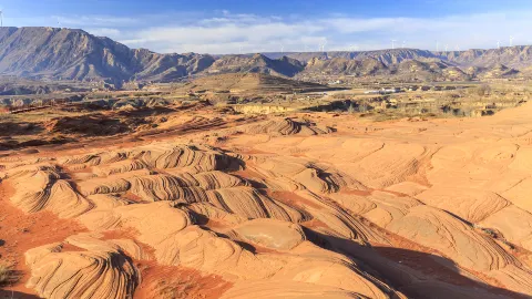 The Wave Valley Scenic Area attraction in Yulin