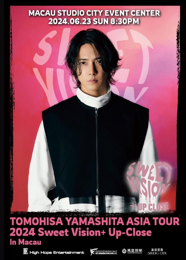 TOMOHISA YAMASHITA ASIA TOUR 2024 Sweet Vision + Up-Close In Macau | Studio City Auditorium (Studio City Store)