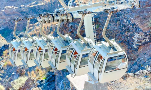 Cable car of Santorini