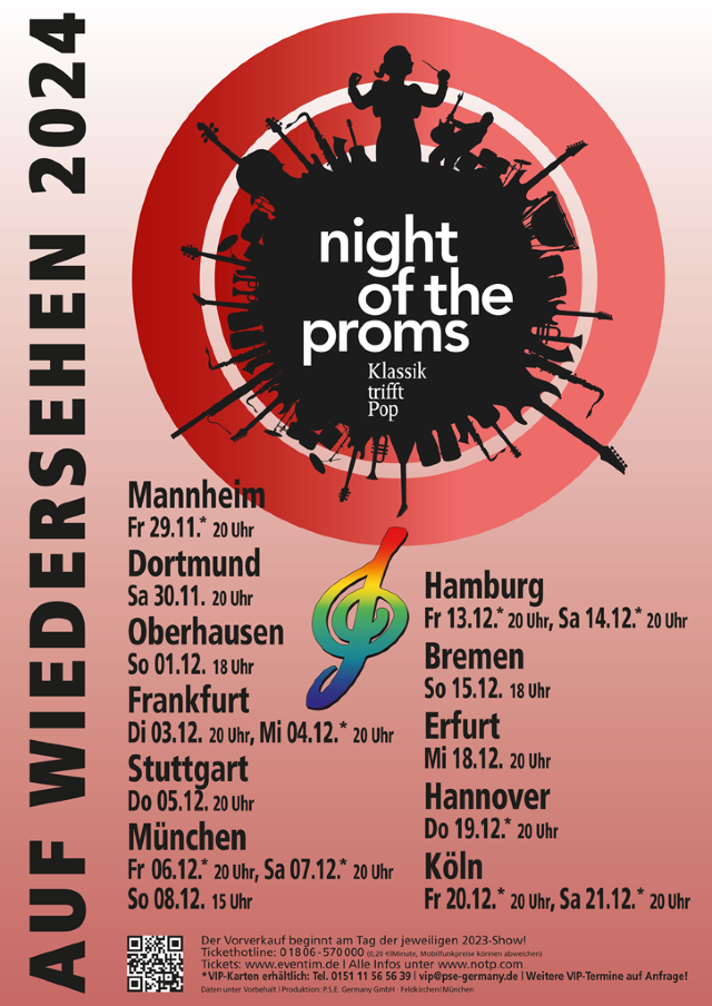 【德國斯圖加特】Night Of The Proms 2024巡迴音樂會 | Schleyer-Halle