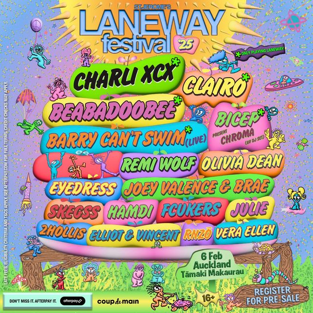 新西蘭奧克蘭 · Laneway Auckland 2025音樂節 | 奧克蘭