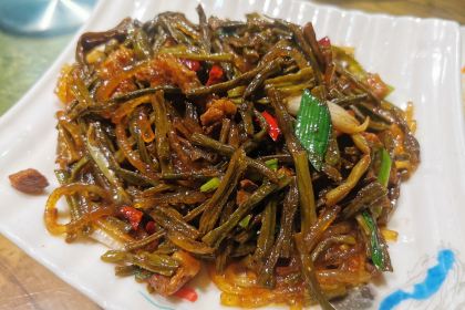 绿色干豆角家常菜