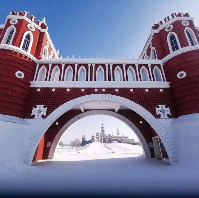 冰天雪地哈爾濱冰雕展
