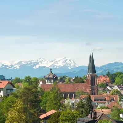 Отели рядом с достопримечательностью «Kunsthaus Bregenz»