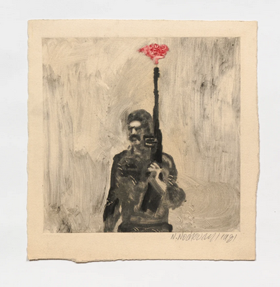 Nicky Nodjoumi: Someone is coming with a flower | Barakat Contemporary