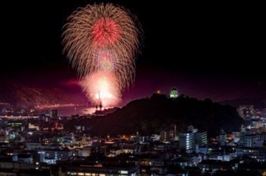 Uwajima Ushi-oni Festival Maritime Fireworks Display | Uwajima