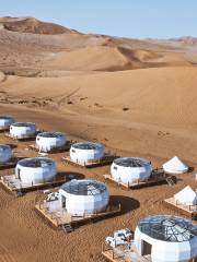 敦煌大漠繁星旅拍星空沙漠露營基地