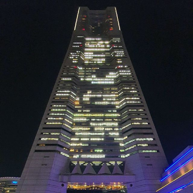 항구의 밤, 요코하마 랜드마크 타워.
