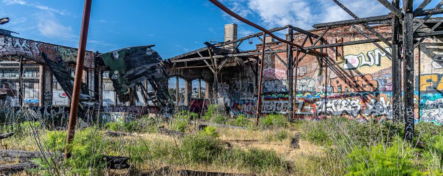 Abandoned Railroad Roundhouse