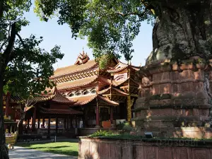 Mengwo Buddhist Temple Twin Pagoda