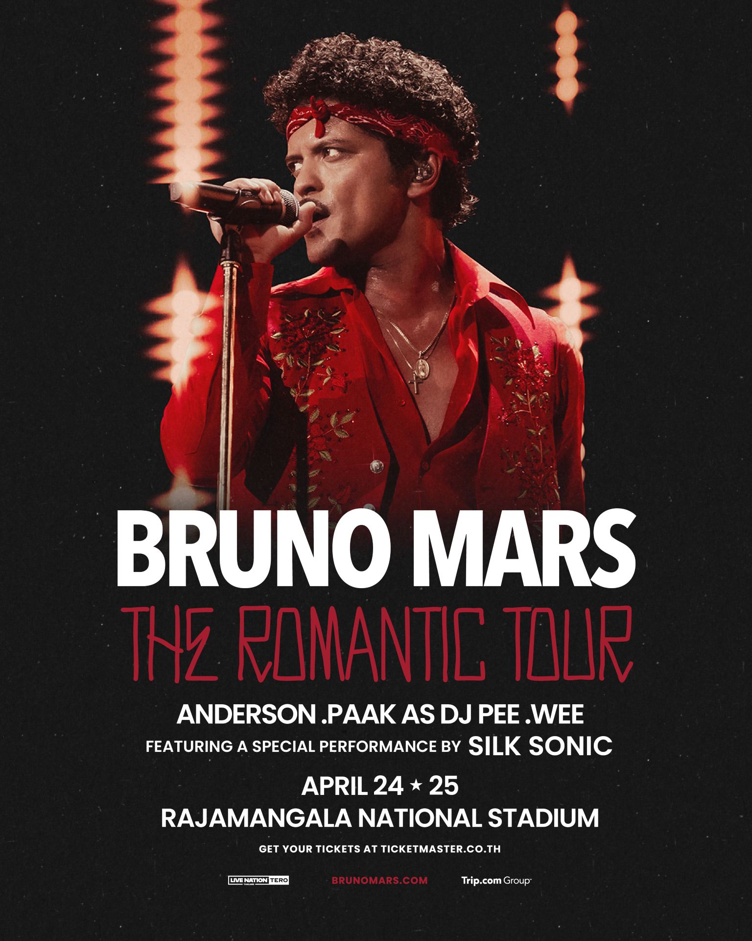 Bangkok | Bruno Mars - The Romantic Tour | Rajamangala National Stadium