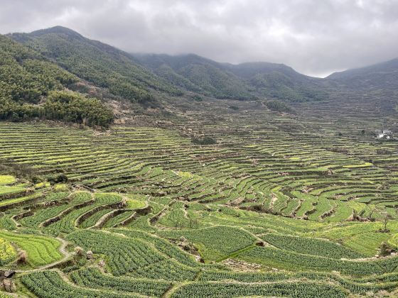 산에 싸인 큰 돌파도