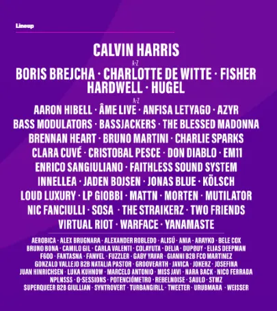 Santiago丨Creamfields Chile 2026 event in Pucon