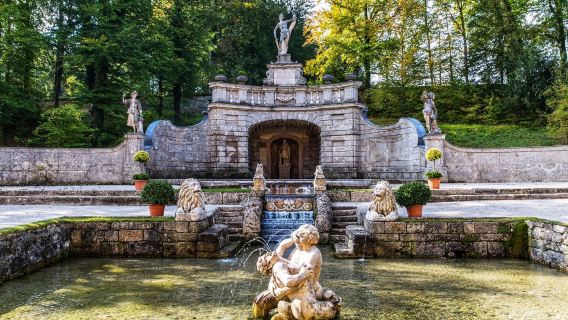 Salisburgo, Austria + Fortezza Corno di Salisburgo + Collina invernale di Salisburgo + Getreidegasse