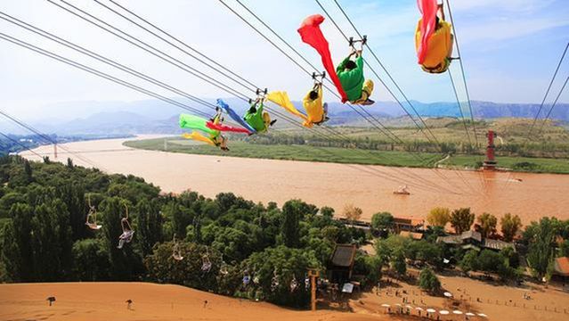 Shapotou - Yellow River Zipline