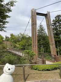 クマ散歩:あいかわ公園に品行方正なクマ