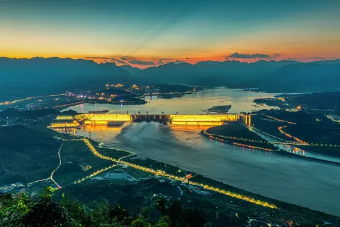 The Three Gorges Dam Tourism Area