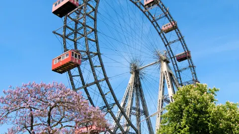 Prater attraction in Vienna
