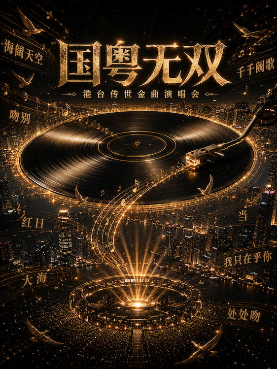 東莞 · 《國粵無雙》港台傳世金曲演唱會 | 聚橙院線東城影劇院