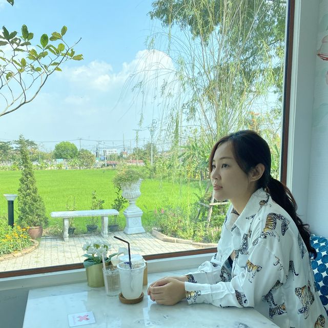 คาเฟ่สุดชิววิวสวยติดทุ่งนา