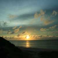 波照間島ニシ浜の夕陽