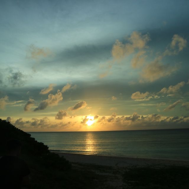 波照間島ニシ浜の夕陽 波照間島ニシ浜の夕陽