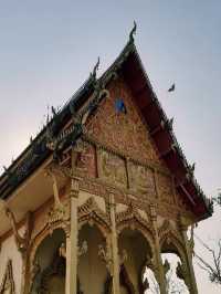 Admiring the Wat Luang