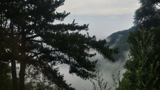 环境很好，云中青山大瀑布，水源充沛自然景观非常不错，空气很好