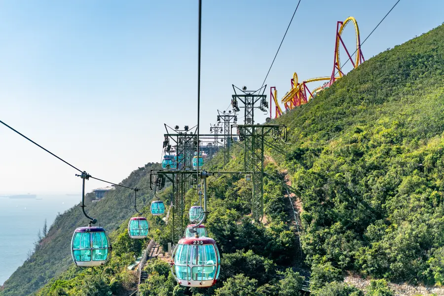 Hong Kong Ocean Park Mountain Cable Car