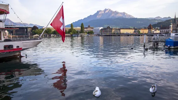 FIFA World Museum +******Headquarters + St. Peter's Church in Zurich + Limmat River