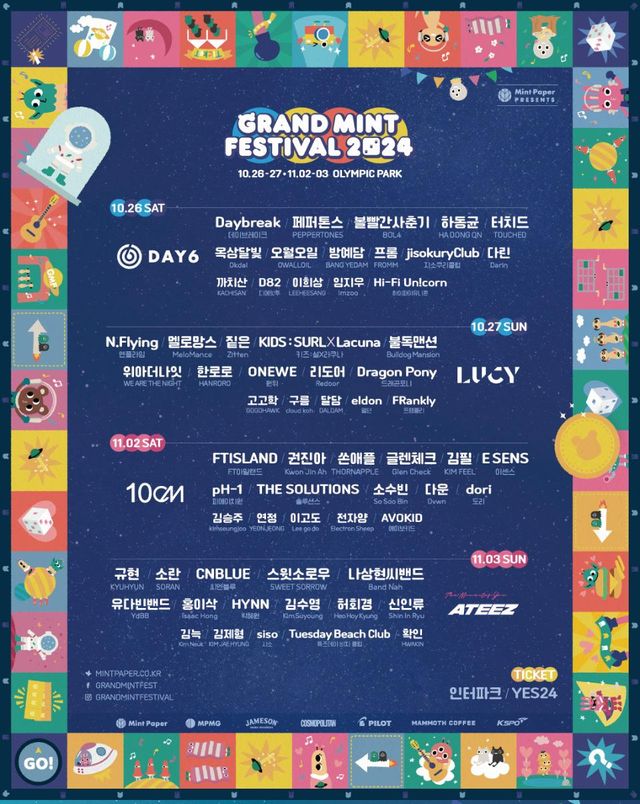 【韓國首爾】Grand MInt Festival 2024 音樂節 | 奧林匹克公園