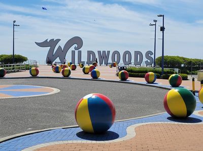 Wildwoods Beach Ball Sign