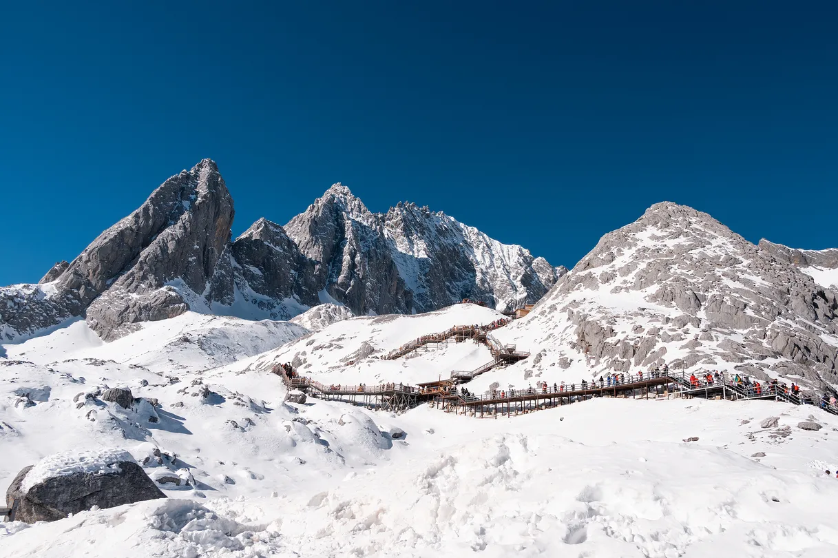Skiing in China | Yulong Snow Mountain Glacier Park