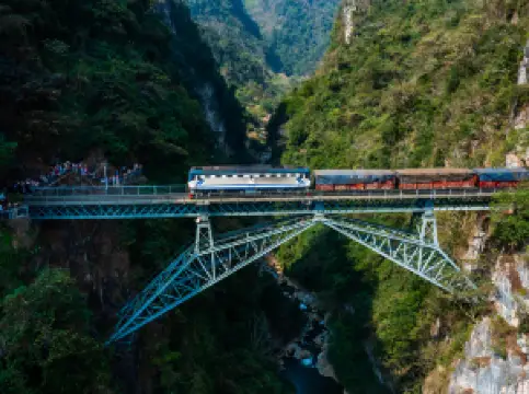 Wujiazhai Herringbone Bridge on the Yunnan-Vietnam Railway
