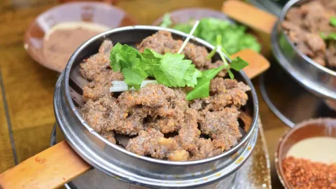 老地方仙缘牛羊肉汤锅跷脚牛肉(总店) in Leshan
