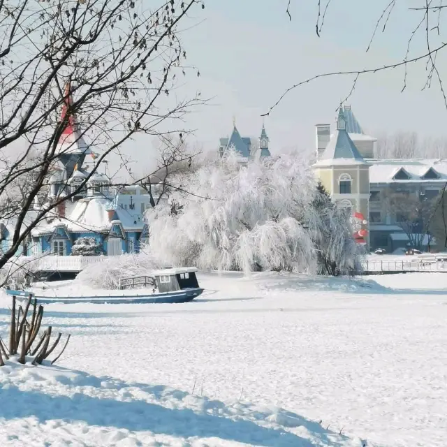 冰天雪地哈爾濱冰雕展